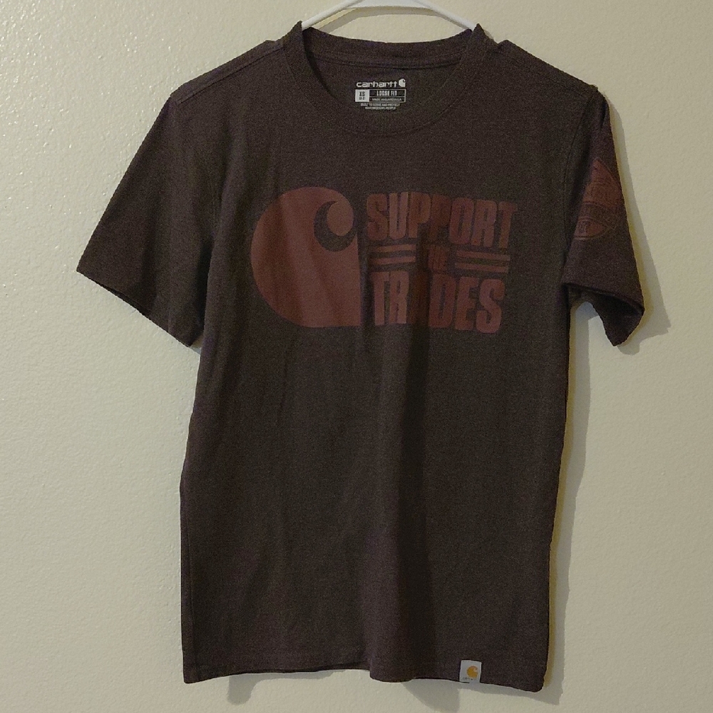 Carhartt Men's Dark Brown Support the Trades Tee
